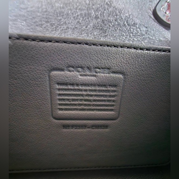 Coach Sammy Top Handle 21 In Silver Metallic - Picture 9 of 15